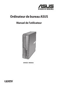 Mode d’emploi Asus D900SA ExpertCenter D9 SFF Ordinateur de bureau