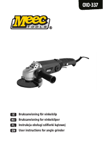 Manual Meec Tools 010-337 Angle Grinder