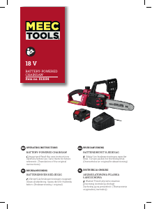 Handleiding Meec Tools 013-184 Kettingzaag