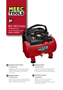 Bruksanvisning Meec Tools 013-514 Kompressor