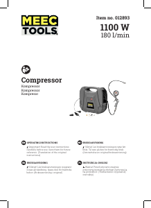 Bruksanvisning Meec Tools 012-893 Kompressor