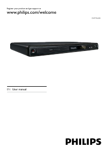 Manual Philips DVP3560K DVD Player