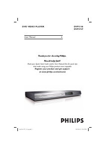 Manual Philips DVP3747X DVD Player