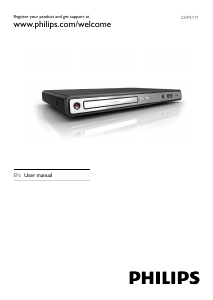 Manual Philips DVP3111X DVD Player