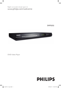 Manual Philips DVP3252 DVD Player