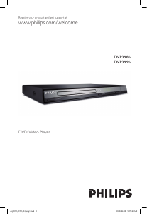 Manual Philips DVP3996 DVD Player