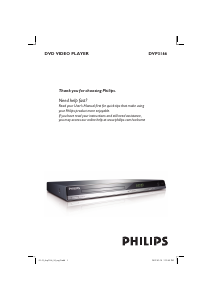 Manual Philips DVP3166 DVD Player