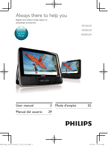 Manual de uso Philips PD9012P Reproductor DVD