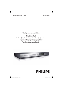 Manual Philips DVP3120K DVD Player