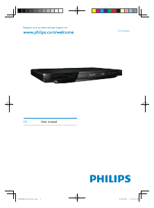 Manual Philips DVP3868G DVD Player