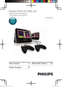 Mode d’emploi Philips PD7012G Lecteur DVD