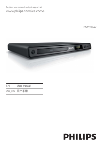 Manual Philips DVP3366K DVD Player