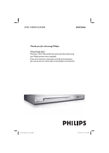Manual Philips DVP3960 DVD Player