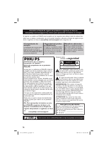 Manual de uso Philips DVP1013 Reproductor DVD