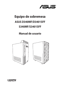 Manual de uso Asus S340MF Computadora de escritorio