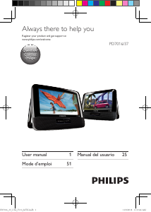 Manual Philips PD7016 DVD Player