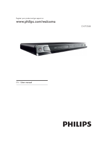 Manual Philips DVP3588 DVD Player