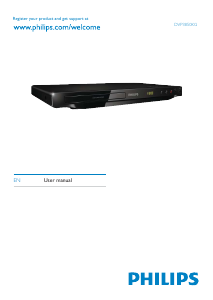 Manual Philips DVP3850KGX DVD Player