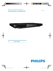 Manual Philips DVP3858X DVD Player