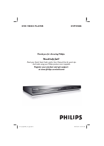 Manual Philips DVP5980K DVD Player