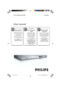 Manual Philips DVP3500 DVD Player