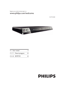 Manual Philips DVP3588K DVD Player
