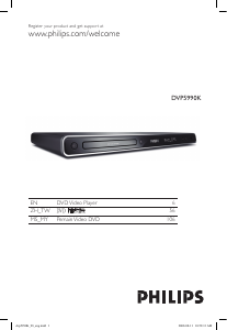 Manual Philips DVP5990K DVD Player