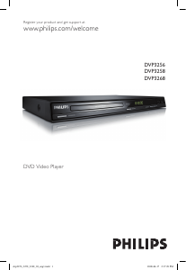 Manual Philips DVP3258X DVD Player
