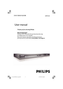 Manual Philips DVP5150 DVD Player