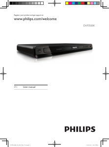 Handleiding Philips DVP3500K DVD speler