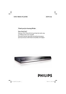 Manual Philips DVP3166X DVD Player