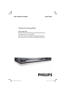 Manual Philips DVP5166KX DVD Player