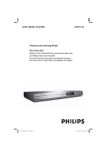 Handleiding Philips DVP3120X DVD speler