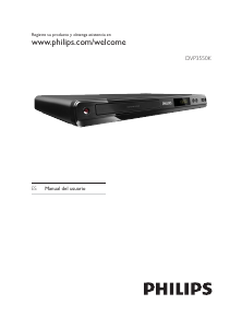 Manual de uso Philips DVP3550KX Reproductor DVD