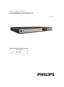 Manual Philips DVP3568K DVD Player
