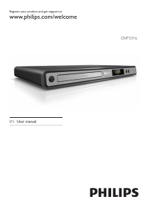 Manual Philips DVP3316 DVD Player
