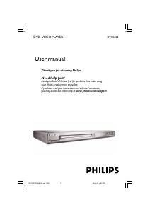 Handleiding Philips DVP3028 DVD speler