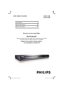 Manual Philips DVP3142KM DVD Player