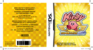 Manual Nintendo DS Kirby Super Star Ultra