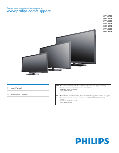 Manual Philips 39PFL3708 LED Television