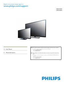 Manual de uso Philips 40PFL4709C Televisor de LED