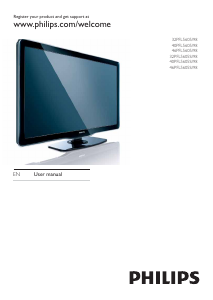 Manual Philips 40PFL5605S LED Television