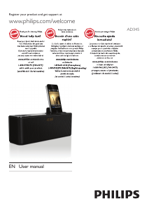 Handleiding Philips AD345 Speakerdock