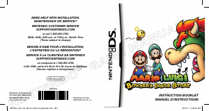 Manual Nintendo DS Mario and Luigi - Bowsers Inside Story