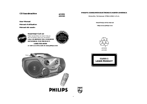 Manual de uso Philips AZ1301 Set de estéreo