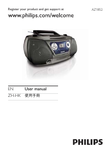 Manual Philips AZ1852 Stereo-set