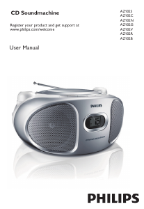 Manual Philips AZ102R Stereo-set