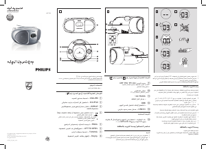 كتيب فيليبس AZ102V مجموعة ستريو