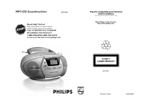 Manual de uso Philips AZ1303 Set de estéreo