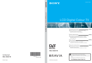 Mode d’emploi Sony Bravia KDL-V26A11E Téléviseur LCD